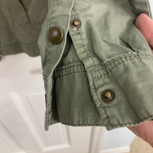 Y2K Grunge Army Green Shacket by Seventeen Whimsigoth 90’s - Picture 6 of 10